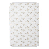 Cute Witte Gans Patroon Badmat (Voorkant Verticaal)