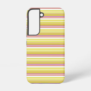 Cute witte gele strepen samsung galaxy hoesje