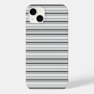 Cute witte grijze strepen Case-Mate iPhone 14 plus hoesje