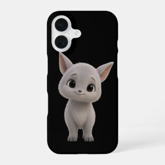 Cute Witte Kat Kittens Kunst Phonehoesje iPhone 16 Hoesje