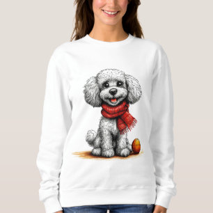 Cute Witte Poedel Cadeau Voor Hondenliefhebber Trui