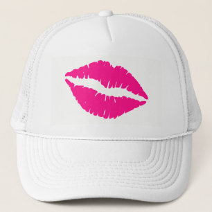 Cute witte roze kussen patroon nek stropdas trucker pet