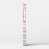 Cute witte roze strepen Case-Mate iPhone case (Achterkant / Links)