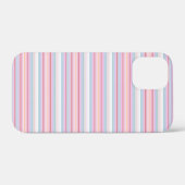Cute witte roze strepen Case-Mate iPhone case (Achterkant (horizontaal))