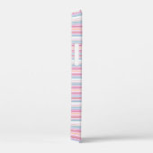 Cute witte roze strepen Case-Mate iPhone case (Achterkant / Rechts)