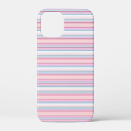 Cute witte roze strepen Case-Mate iPhone case (Achterkant)