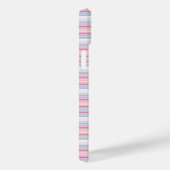 Cute witte roze strepen Case-Mate iPhone case (Achterkant / Rechts)