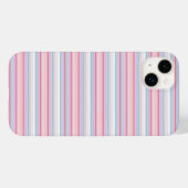 Cute witte roze strepen Case-Mate iPhone case (Achterkant (horizontaal))
