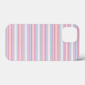 Cute witte roze strepen Case-Mate iPhone case (Achterkant (horizontaal))