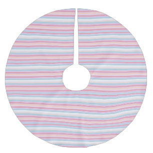 Cute witte roze strepen  kerstboom rok