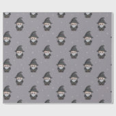 Cute Wizard Wrapping Paper Cadeaupapier (Vlak)
