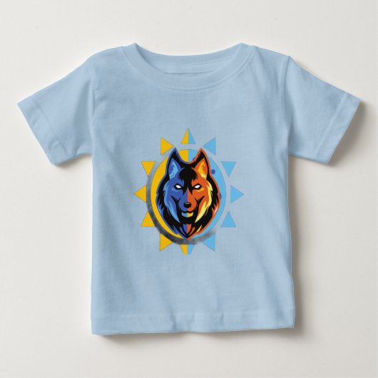 Cute Wolf Baby T-Shirt (Voorkant)