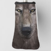 Cute Wolf Face Golf Head Hoesje voor Mannen vrouwe Golfheadcover (Draai 90)