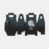 Cute Wolf Pack Woodland Moon Howling Birthday Bedankdoosjes (Uitgevouwen)