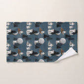 Cute Wolf Pack Woodland Night Moon Kids Bad Handdoek (Handdoek)