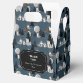 Cute Wolf Pack Woodland Night Sky Moon Bedankdoosjes (Geopend)