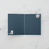 Cute Wolf Pack Woodland Night Sky Moon Kaart (Binnen)