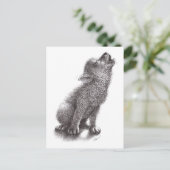 Cute Wolf Pup Briefkaart (Staand voorkant)