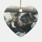 Cute Wolverine Keramisch Ornament (Achterkant)