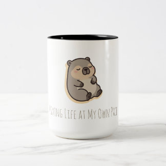 Cute Wombat Leven Op Mijn Eigen Tempo Mok