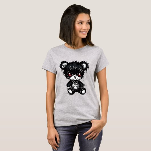 Cute Women’s Basic T-Shirt – Adorable Graphic (Voorkant volledig)