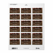 Cute Wood Merry kerst Rectangle Stickers (Full Sheet)