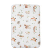 Cute Woodland Animal Friends Pattern Badmat (Voorkant Verticaal)