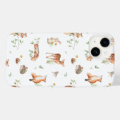 Cute Woodland Animal Friends Pattern Case-Mate iPhone Case (Achterkant (horizontaal))