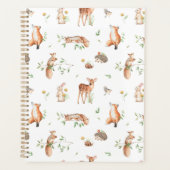 Cute Woodland Animal Friends Pattern Planner (Voorkant)
