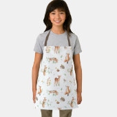 Cute Woodland Animal Friends Pattern Schort (Insitu)