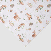 Cute Woodland Animal Friends Pattern Tissuepapier (Detail)