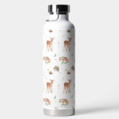Cute Woodland Animal Friends Pattern Waterfles (Rechts)