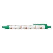 Cute Woodland Animal Friends Pattern Zwarte Inkt Pen (Bovenkant)