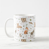 Cute Woodland Animal Pattern Koffiemok (Links)