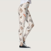 Cute Woodland Animal Pattern Leggings (Rechts)