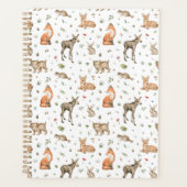 Cute Woodland Animal Pattern Planner (Voorkant)