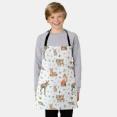Cute Woodland Animal Pattern Schort (Gedragen)