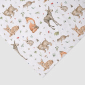 Cute Woodland Animal Pattern Tissuepapier (Detail)