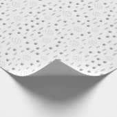 Cute Woodland Animal Track Pattern Cadeaupapier (Hoek)