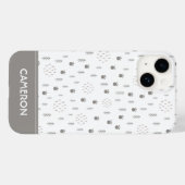 Cute Woodland Animal Track Pattern Case-Mate iPhone Case (Achterkant (horizontaal))