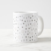 Cute Woodland Animal Track Pattern Extra Grote Beker (Voorkant rechts)