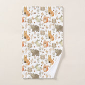 Cute Woodland Animals Bad Handdoek (Handdoek)