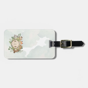Cute Woodland Animals Bagagelabel