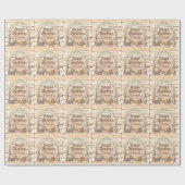 Cute Woodland Animals Cadeaupapier (Vlak)