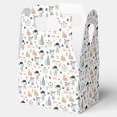 Cute Woodland Animals en Indian Boy Pattern Bedankdoosjes (Geopend)
