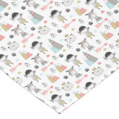 Cute Woodland Animals en Indian Boy Pattern Korte Tafelloper (Hoek)