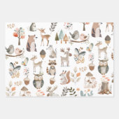 Cute Woodland Animals Inpakpapier Vel (Voorkant)