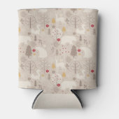 Cute Woodland Animals Nordic Pattern Blikjeskoeler (Voorkant)