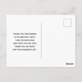 Cute Woodland Animals Nordic Pattern Hartelijk dan Briefkaart (Achterkant)