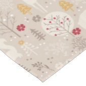 Cute Woodland Animals Nordic Pattern Kerstmis Tafelkleed (Gekanteld)